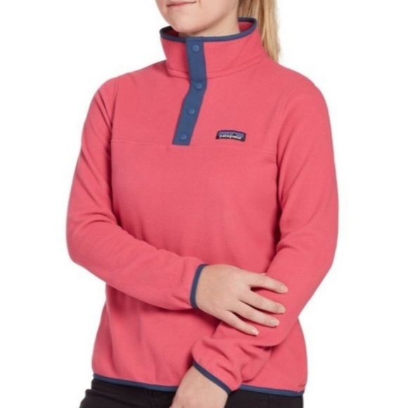 Patagonia Micro D Snap T Pullover Reef Pink 26020 Small - Picture 2 of 9